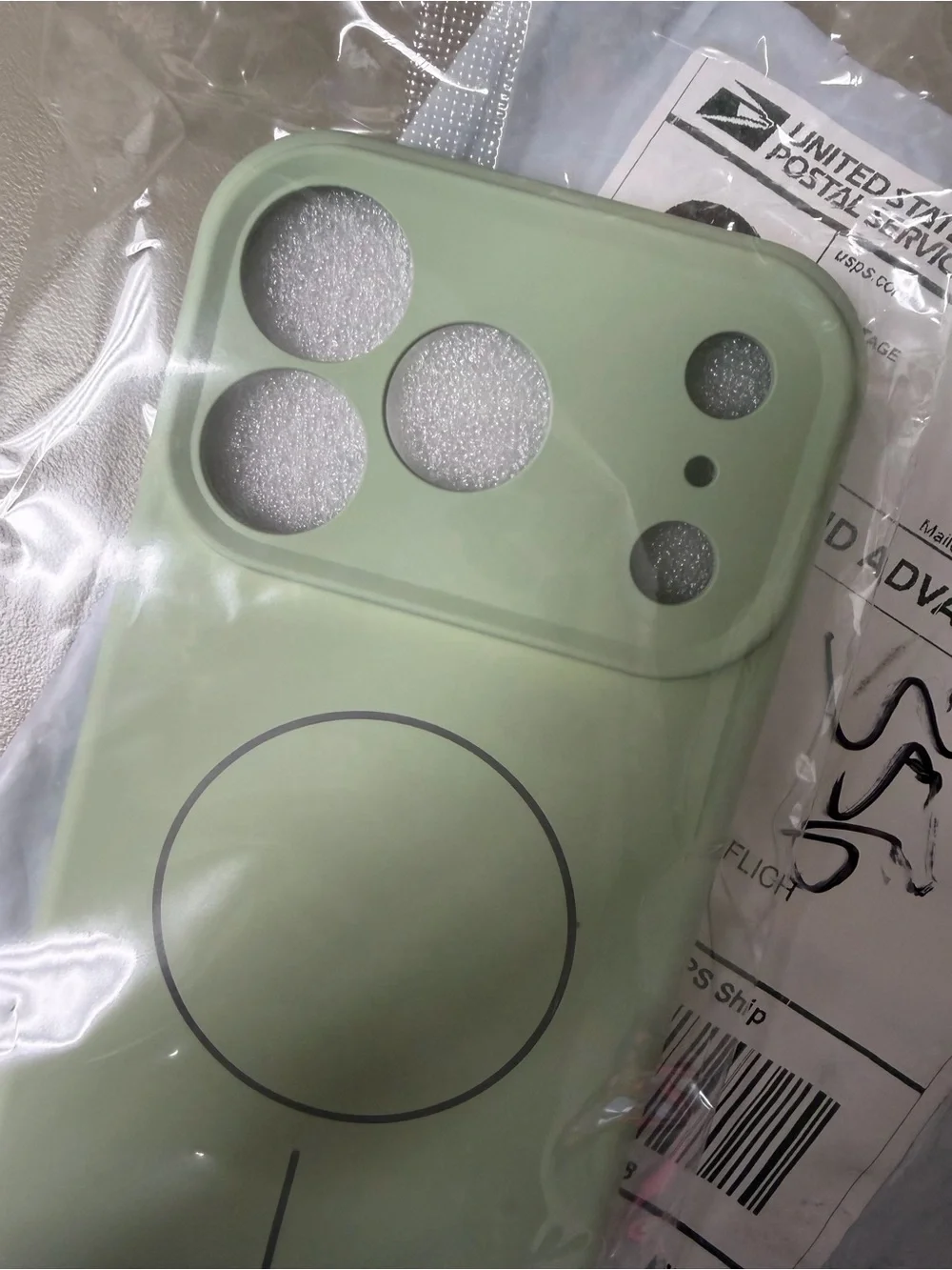 Apple Silicone MagSafe Case in Light Green